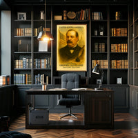 Grover Cleveland 22nd President of the United States Vintage Watercolor Poster