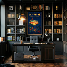 Las Vegas Vintage Travel Poster