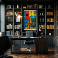 Guinea-Bissau Mosaic Art Poster