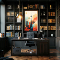 CN Tower in Toronto Skyline Travel Poster
