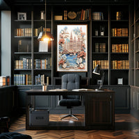 Whimsical Cityscape Poster