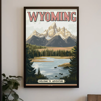 Wyoming Vintage Poster