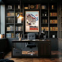 Gstaad Winter Getaway: Vintage Travel Poster PosterGoat