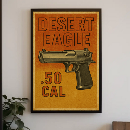 Desert Eagle 50 Cal Gun Poster