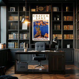 Crater Lake Southern Pacific Poster