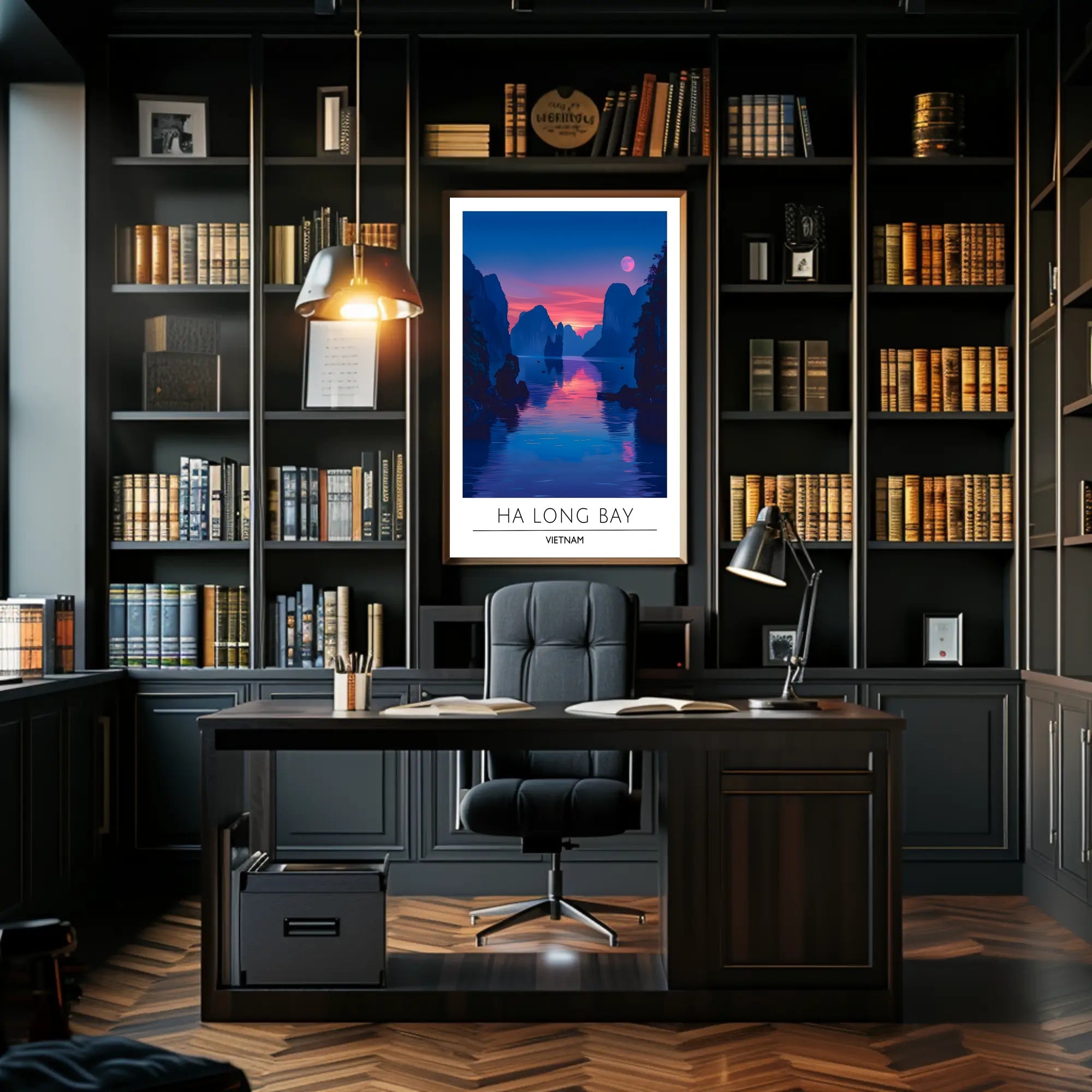 Scenic Ha Long Bay Travel Poster