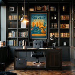 Discover Vibrant San Diego Poster