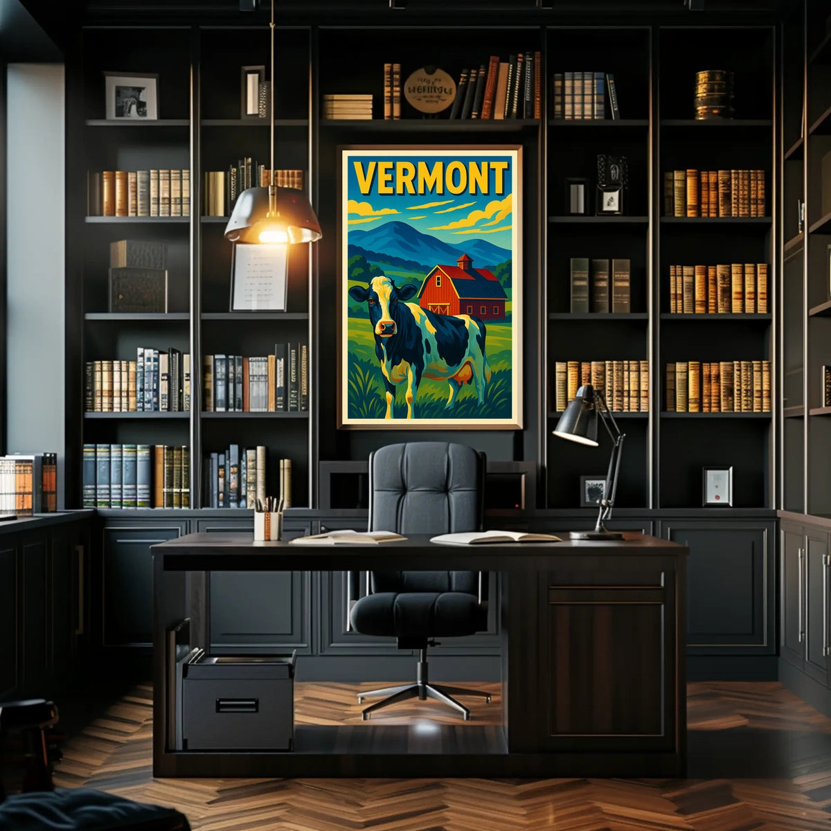 Vermont Countryside Charm Poster