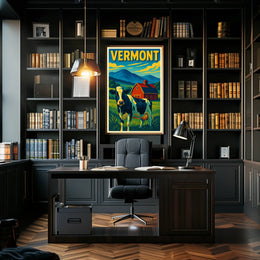 Vermont Countryside Charm Poster