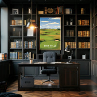 Erin Hills Golf Course Landscape Sports Poster