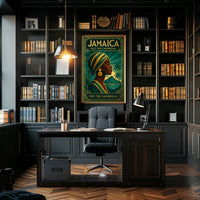 Jamaican Vacation Vintage  Art Deco Poster PosterGoat