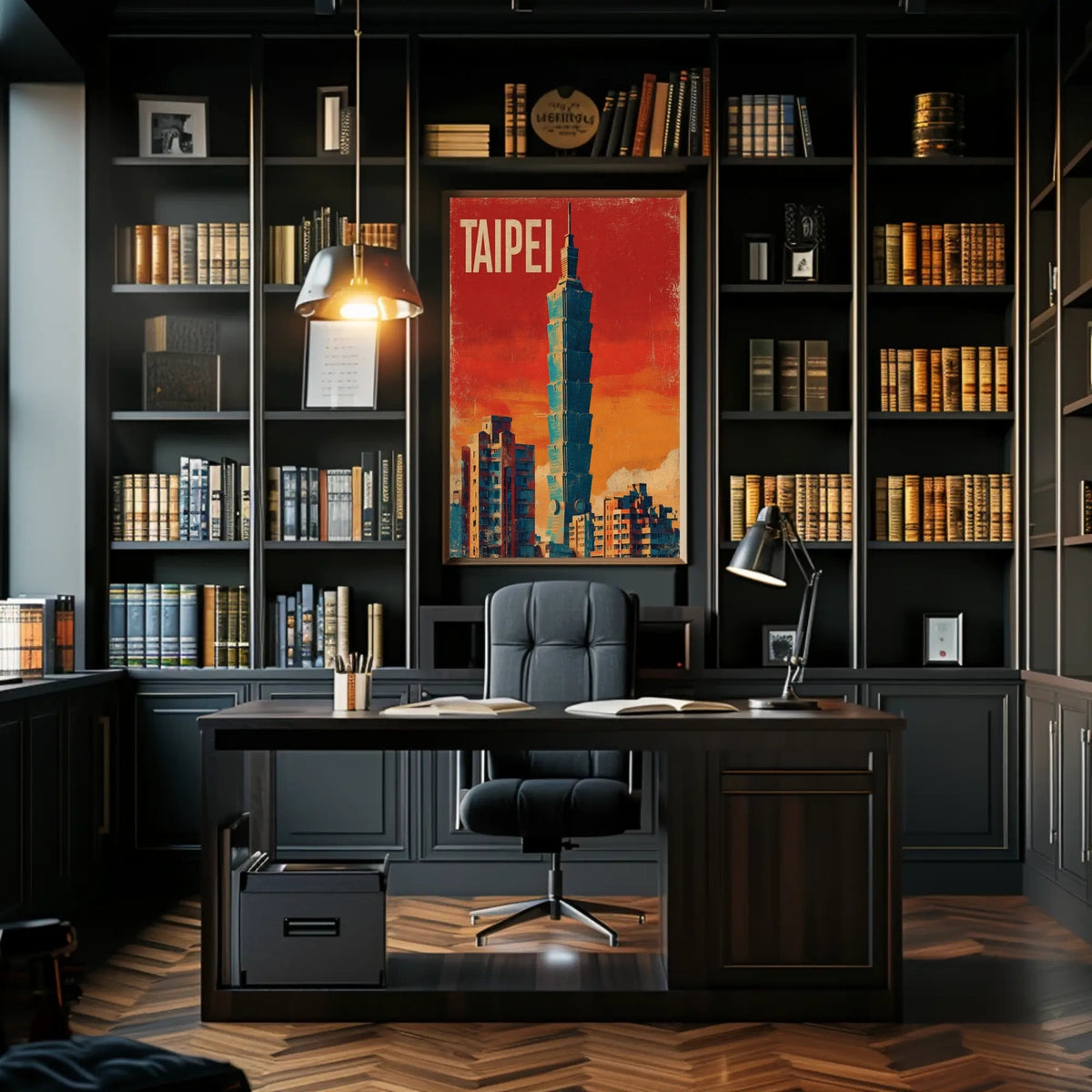 Taipei Skyline Poster