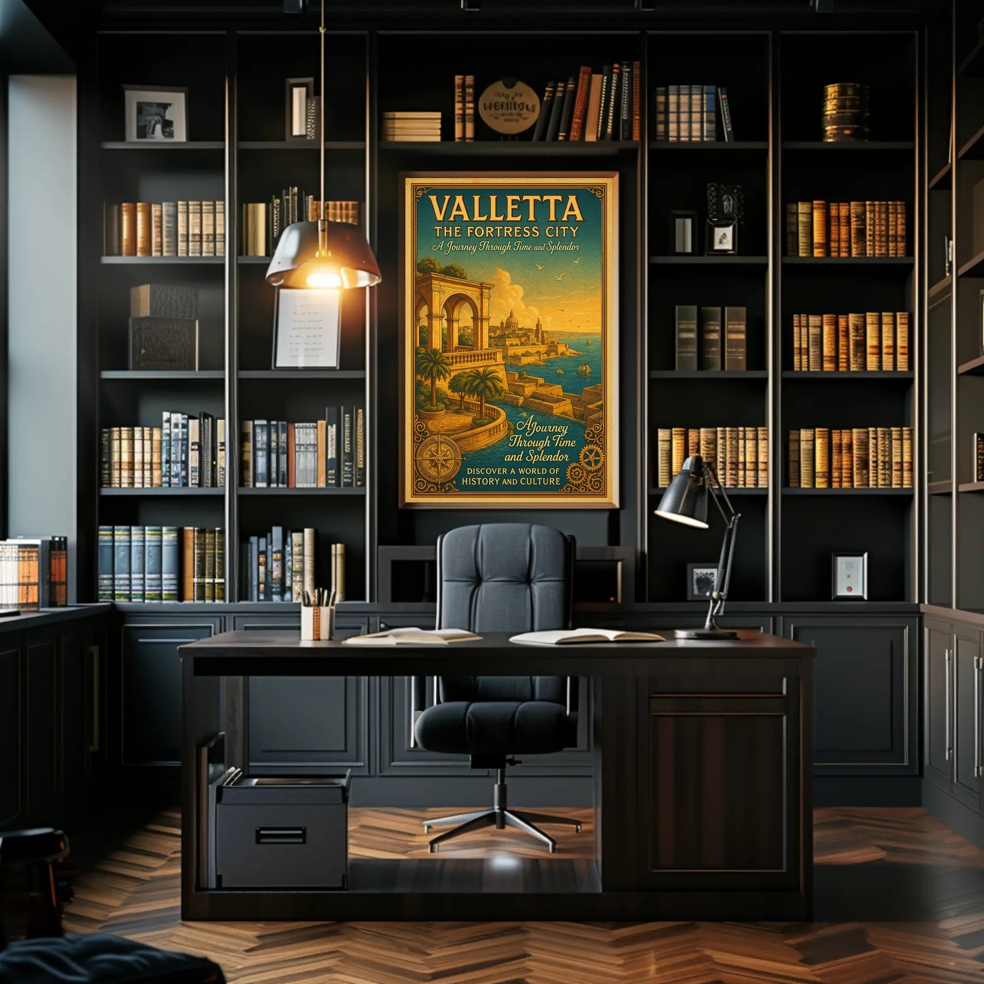 Valletta Vintage Travel Poster Wall Art Print