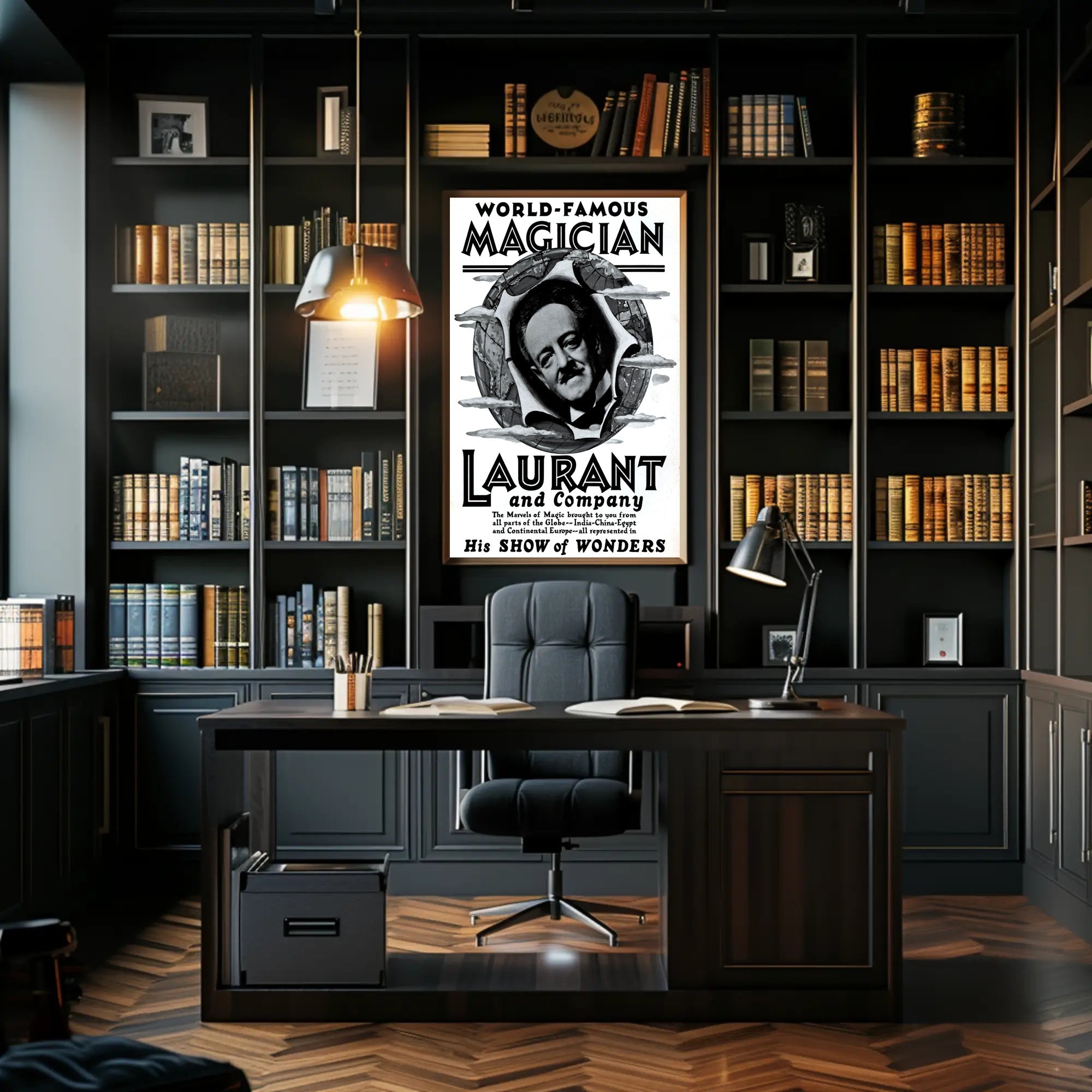 Laurant's Mystical World Tour Vintage Poster - Cultural or Heritage Poster