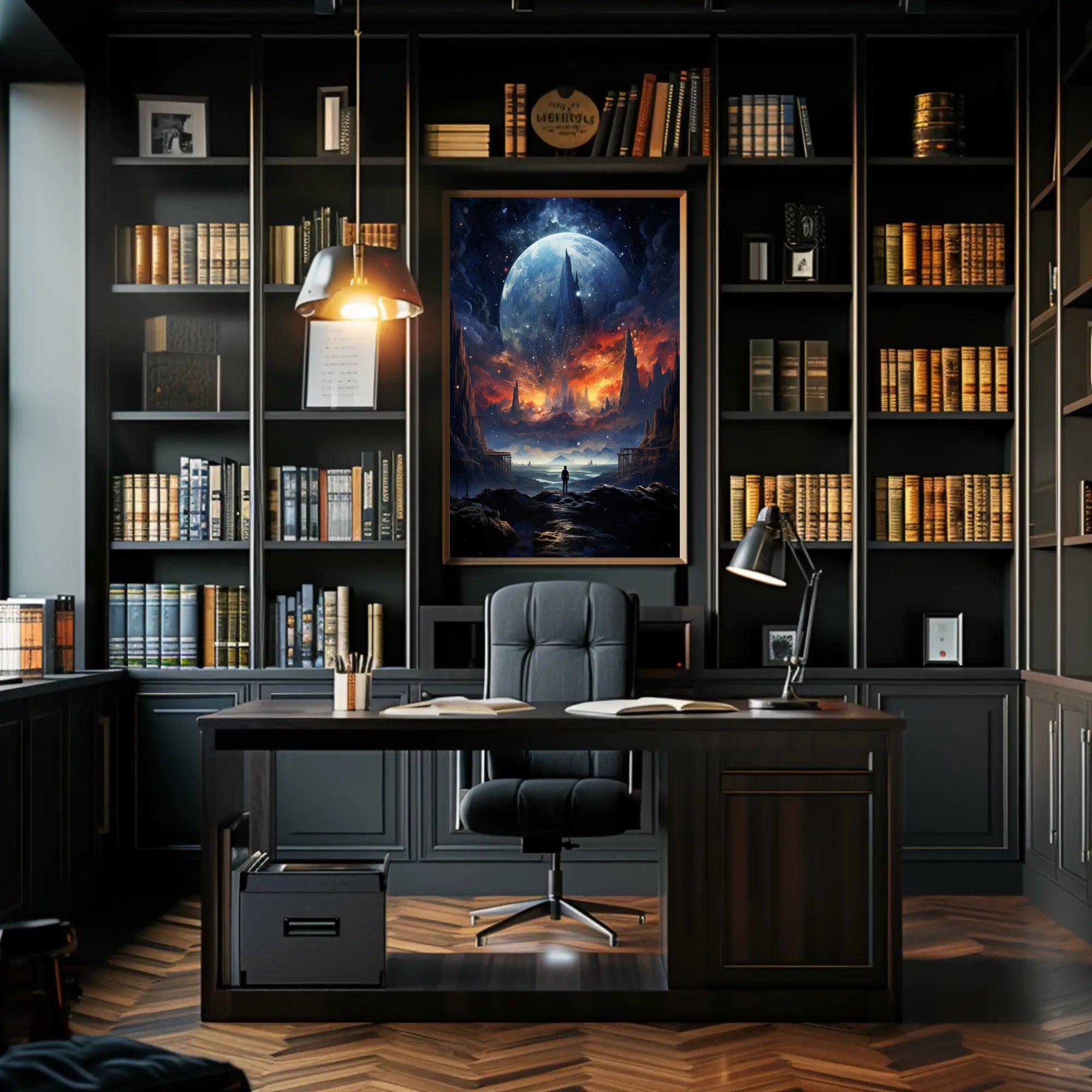 Cosmic Landscape Exploration Poster