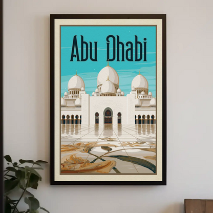 Abu Dhabi Vintage Poster