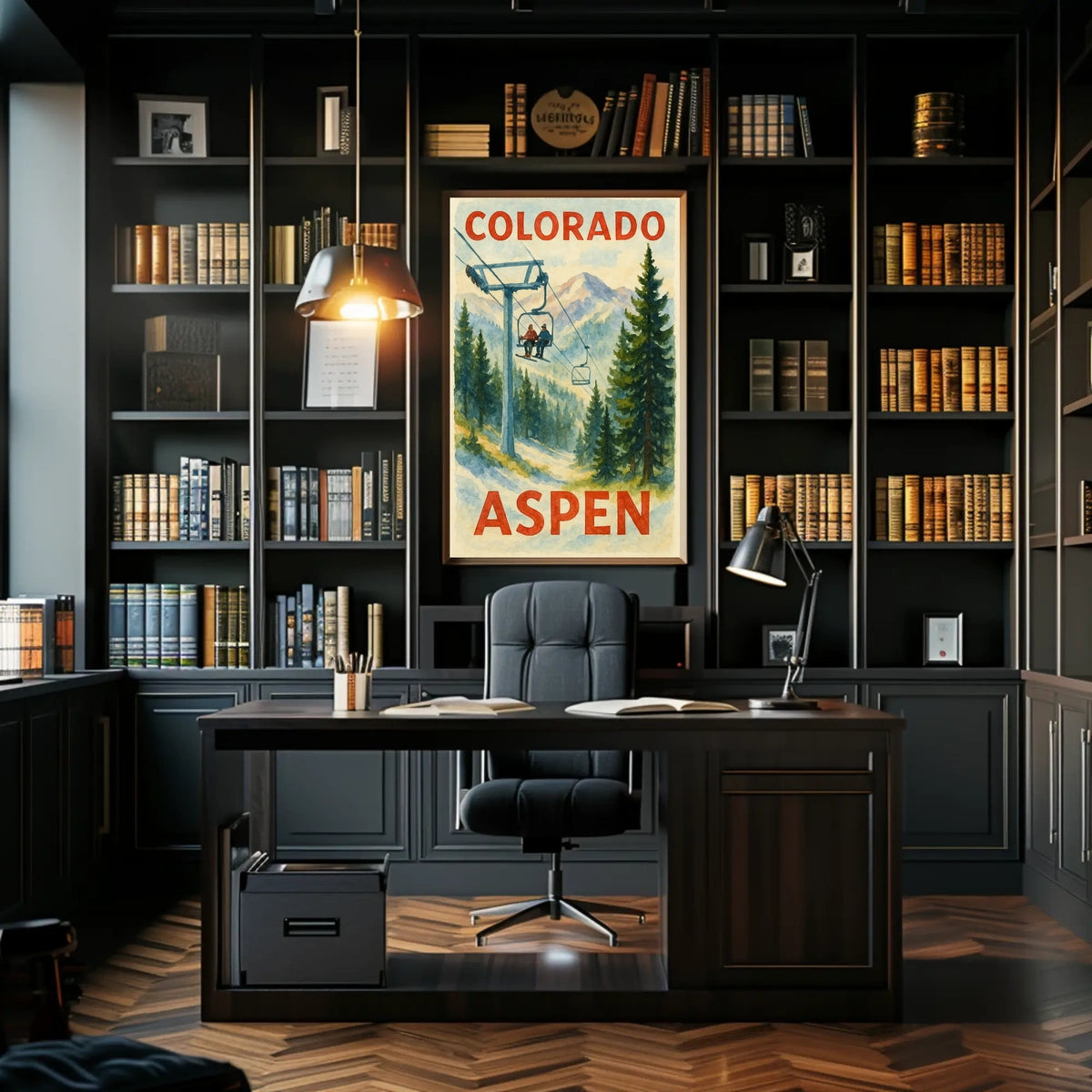 Colorado Aspen Ski Adventure Poster