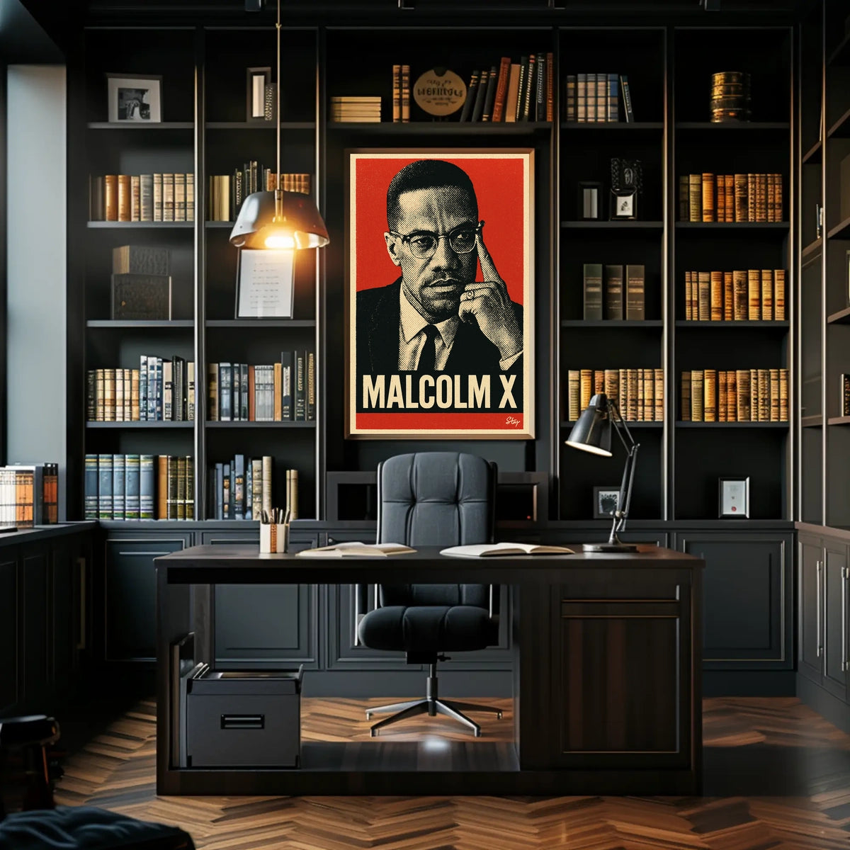 Malcolm X Iconic Leader Poster