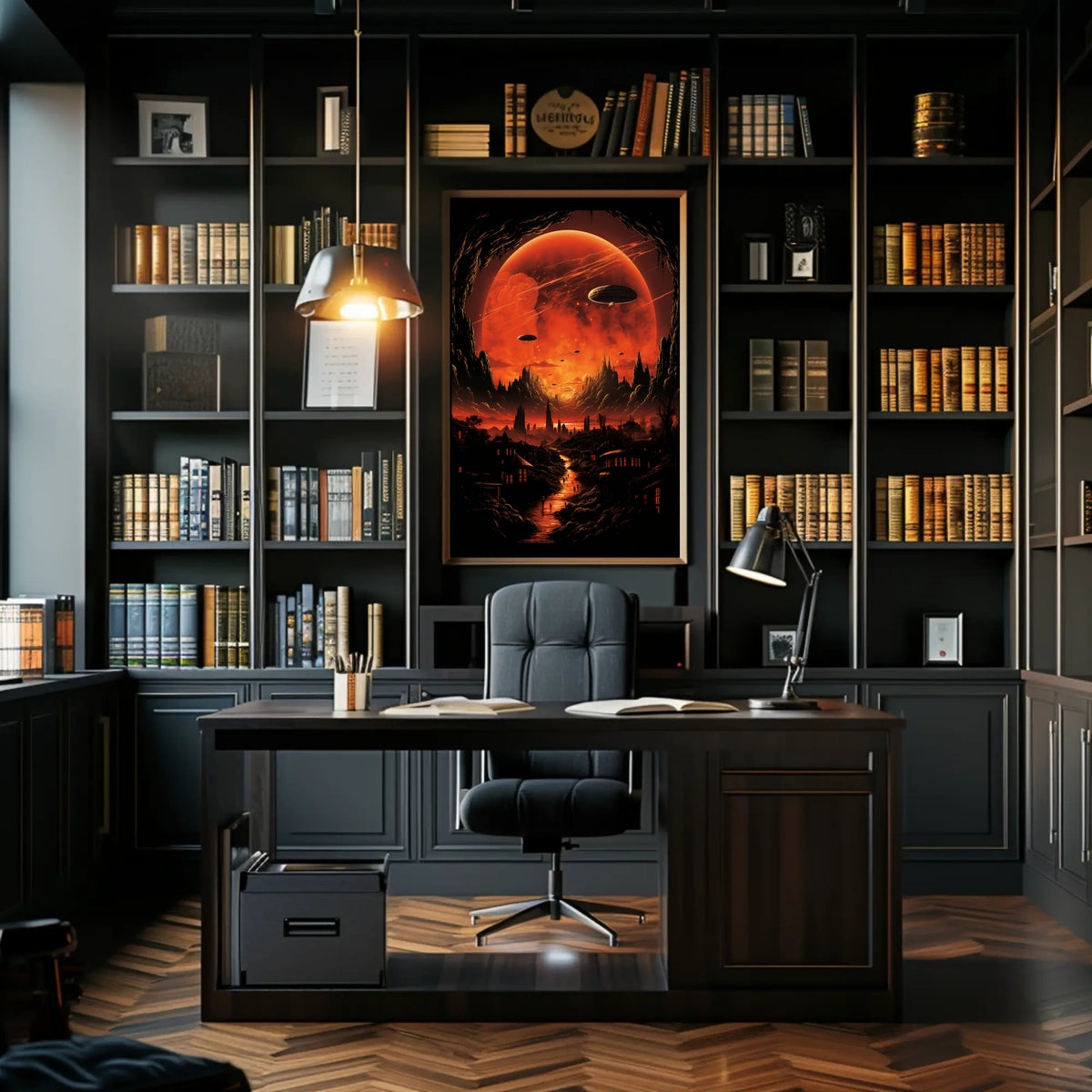 Alien Skies A Surreal Landscape Poster