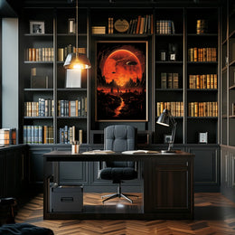 Alien Skies A Surreal Landscape Poster