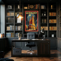 Germany Under the Moonlight Poster