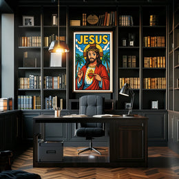 Jesus Illustration Poster