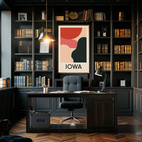Abstract Iowa Poster