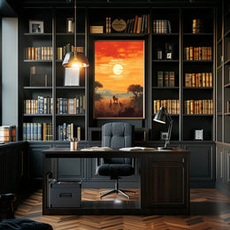 Serengeti Sunset Poster