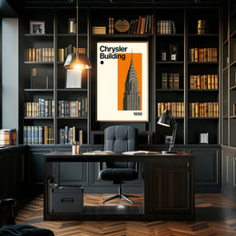 Chrysler Building Art Deco Skyscraper Poster - Cultural or Heritage Poster