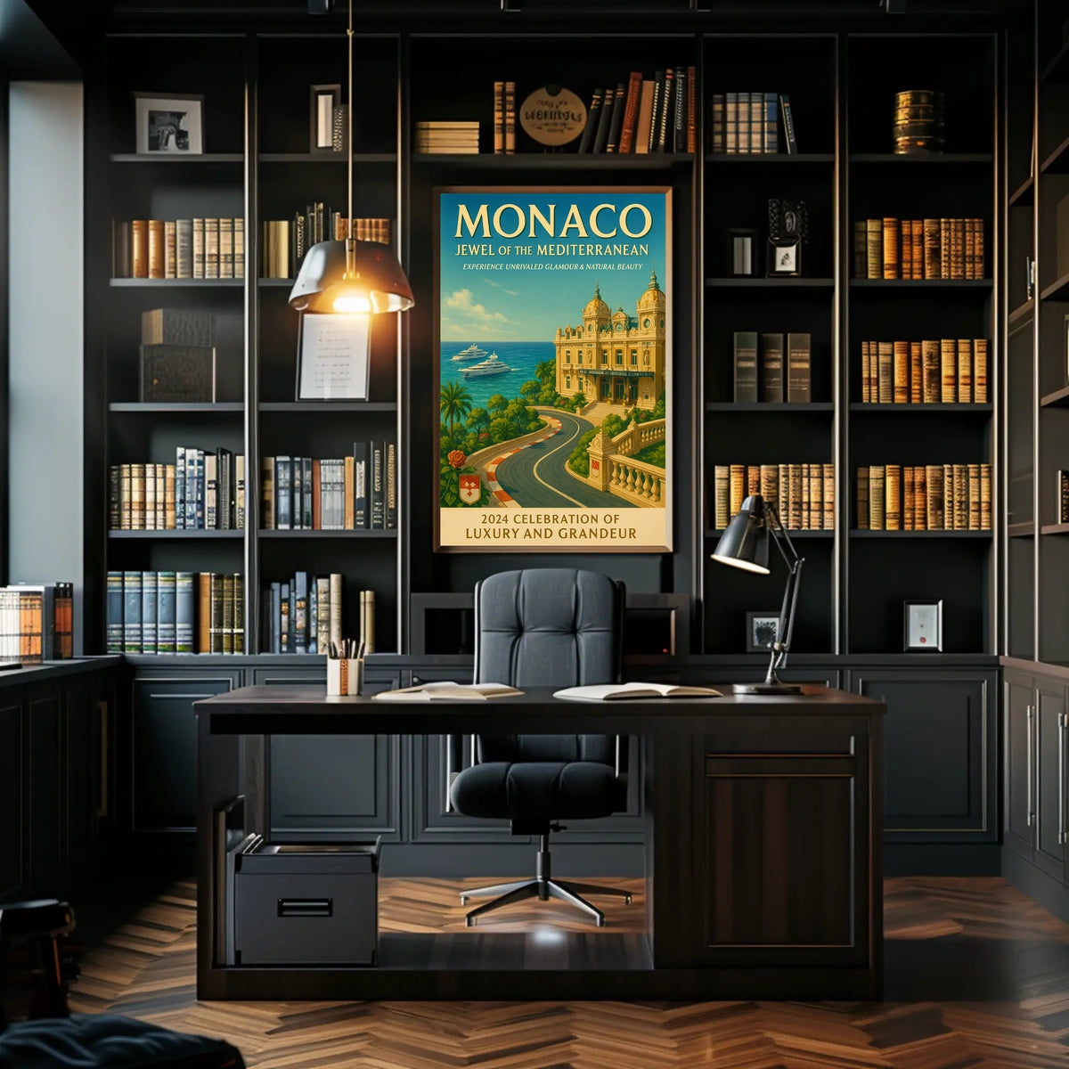 Monaco Jewel of the Mediterranean Poster