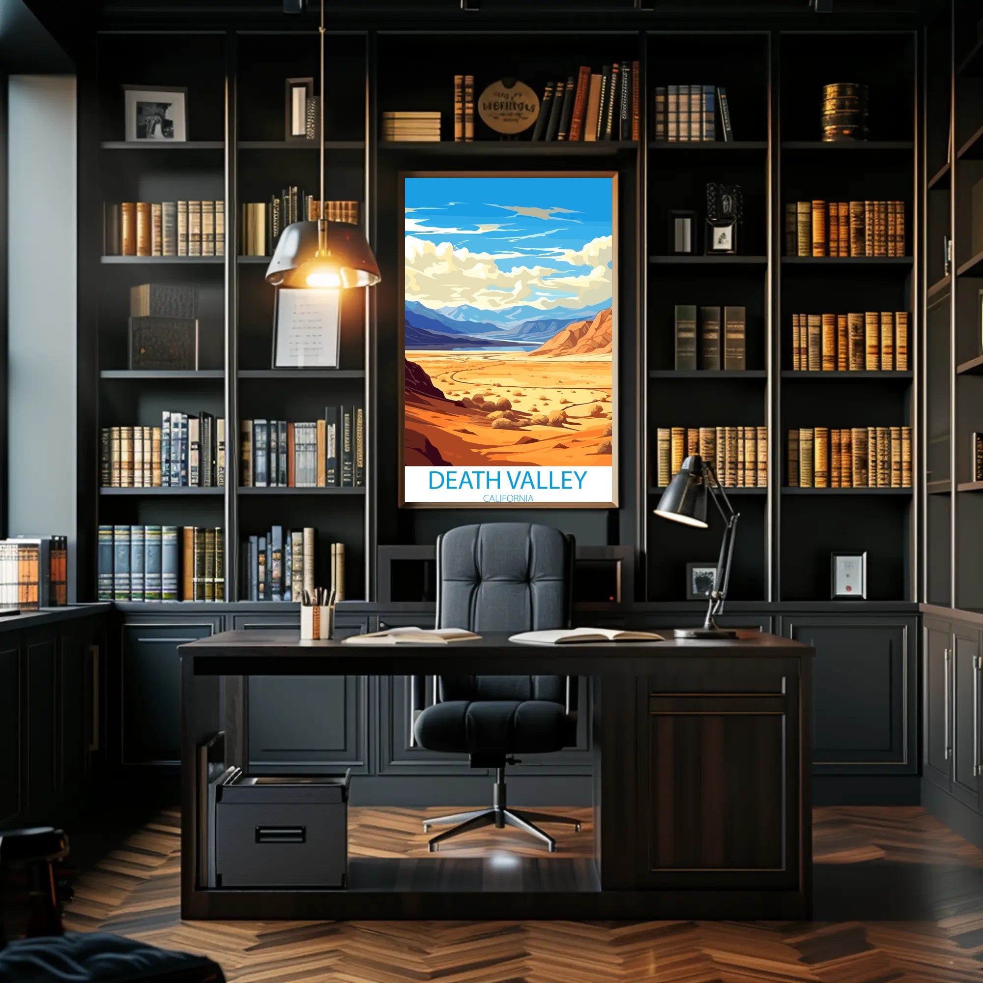 Death Valley Desert Adventure Art Travel Poster