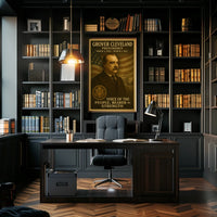 Grover Cleveland Vintage Style Historical Poster