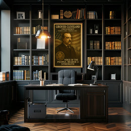 Grover Cleveland Vintage Style Historical Poster