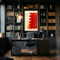 Abstract Bahrain Flag Abstract Poster
