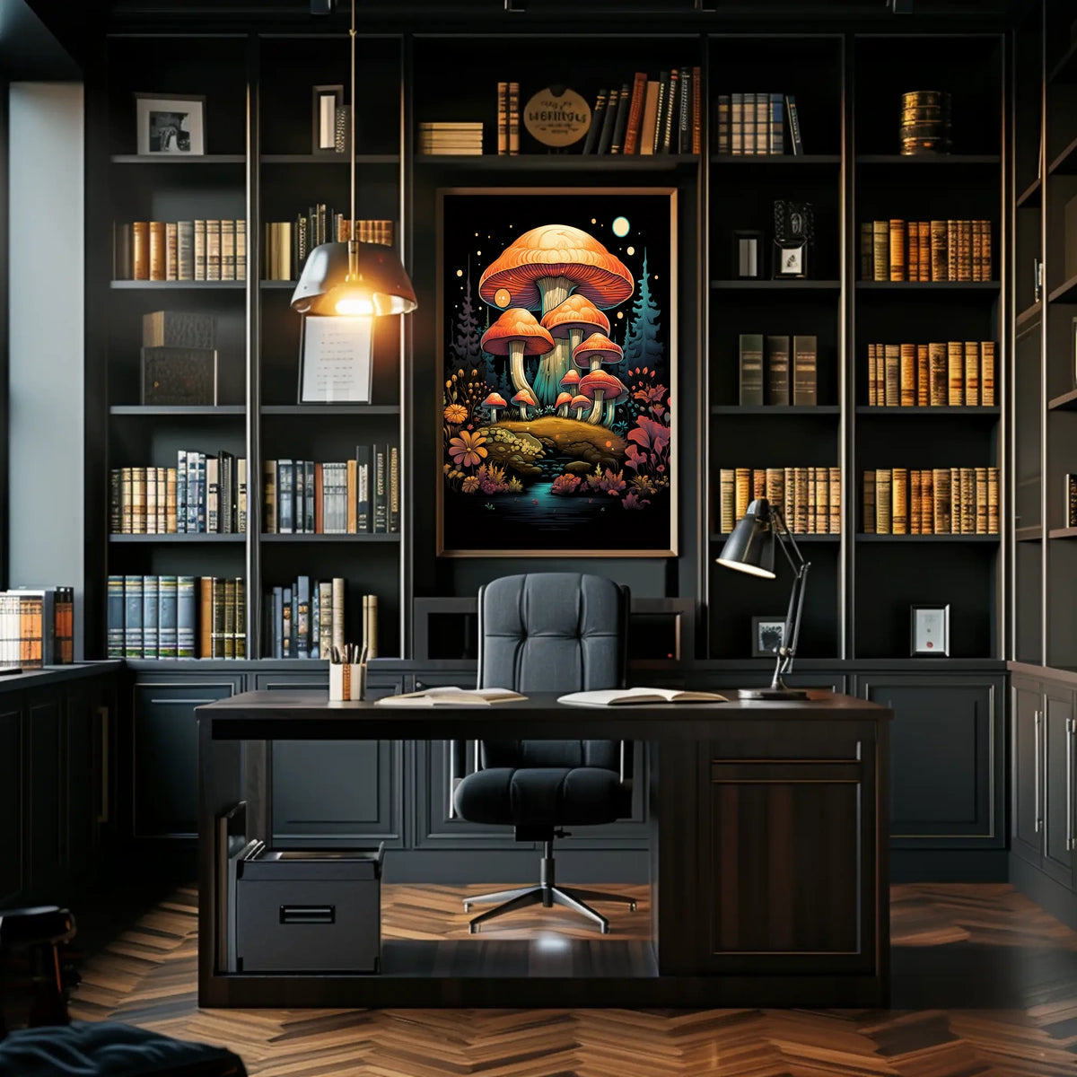 Enchanted Forest Mushroom Art Poster - Pop Culture Poster