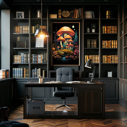 Enchanted Forest Mushroom Art Poster - Pop Culture Poster