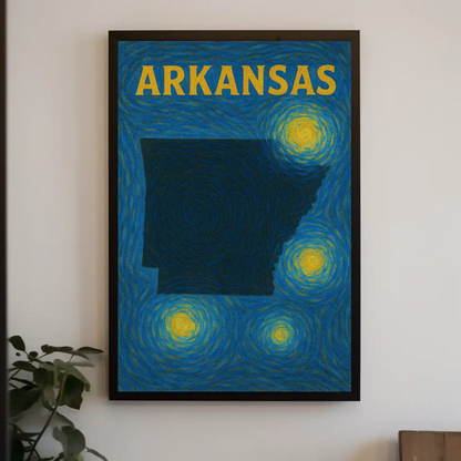 Arkansas Starry Night Poster