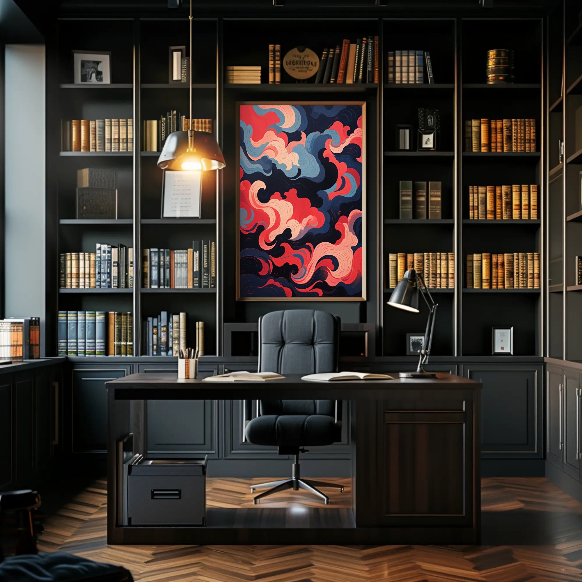 Abstract Swirls Of Color Abstract Poster