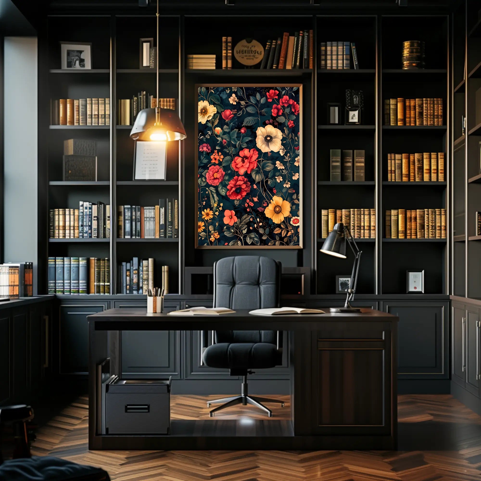 Enchanting Floral Symphony Wall Art Print