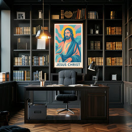 Jesus Christ Artistic Representation Poster