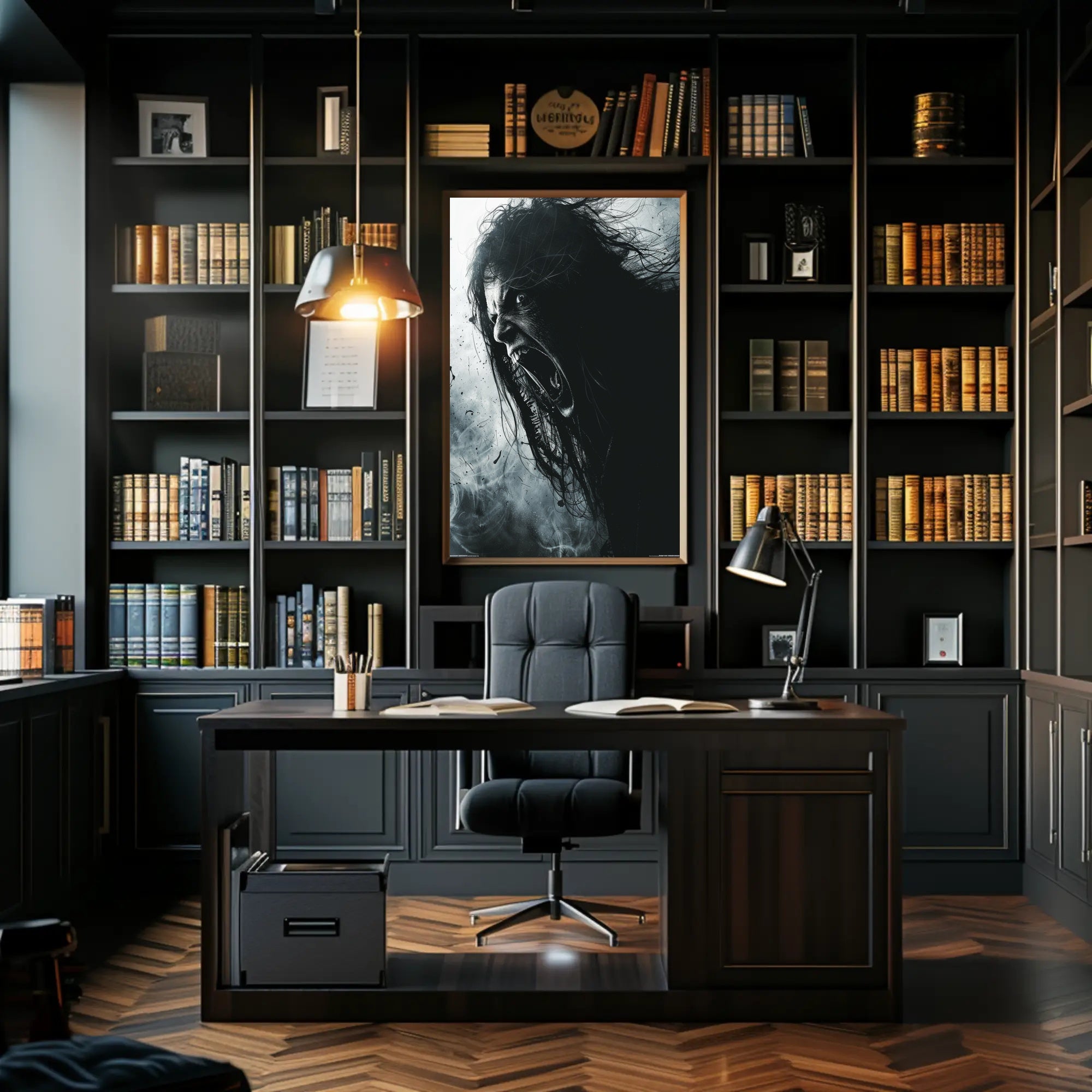 Intense Expression Art Poster for Home Decor and Wall Art PosterGoat