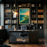 Cancun The Jewel of the Caribbean Poster PosterGoat