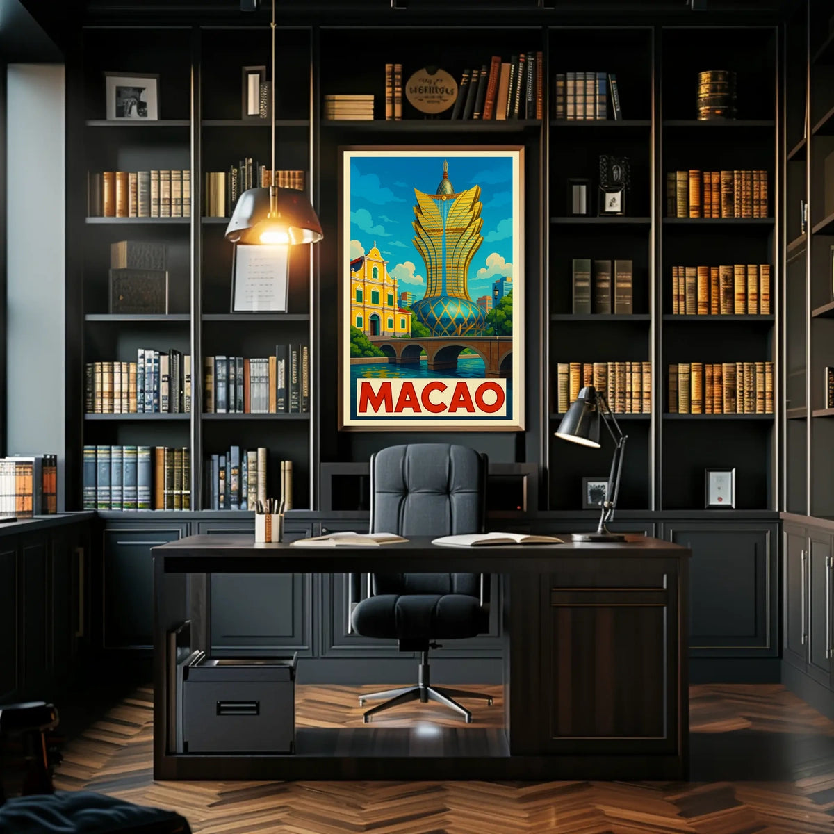 Macao Architectural Marvel Poster