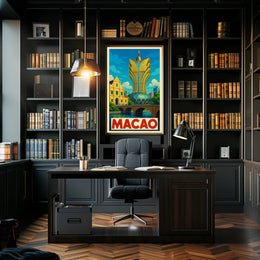 Macao Architectural Marvel Poster