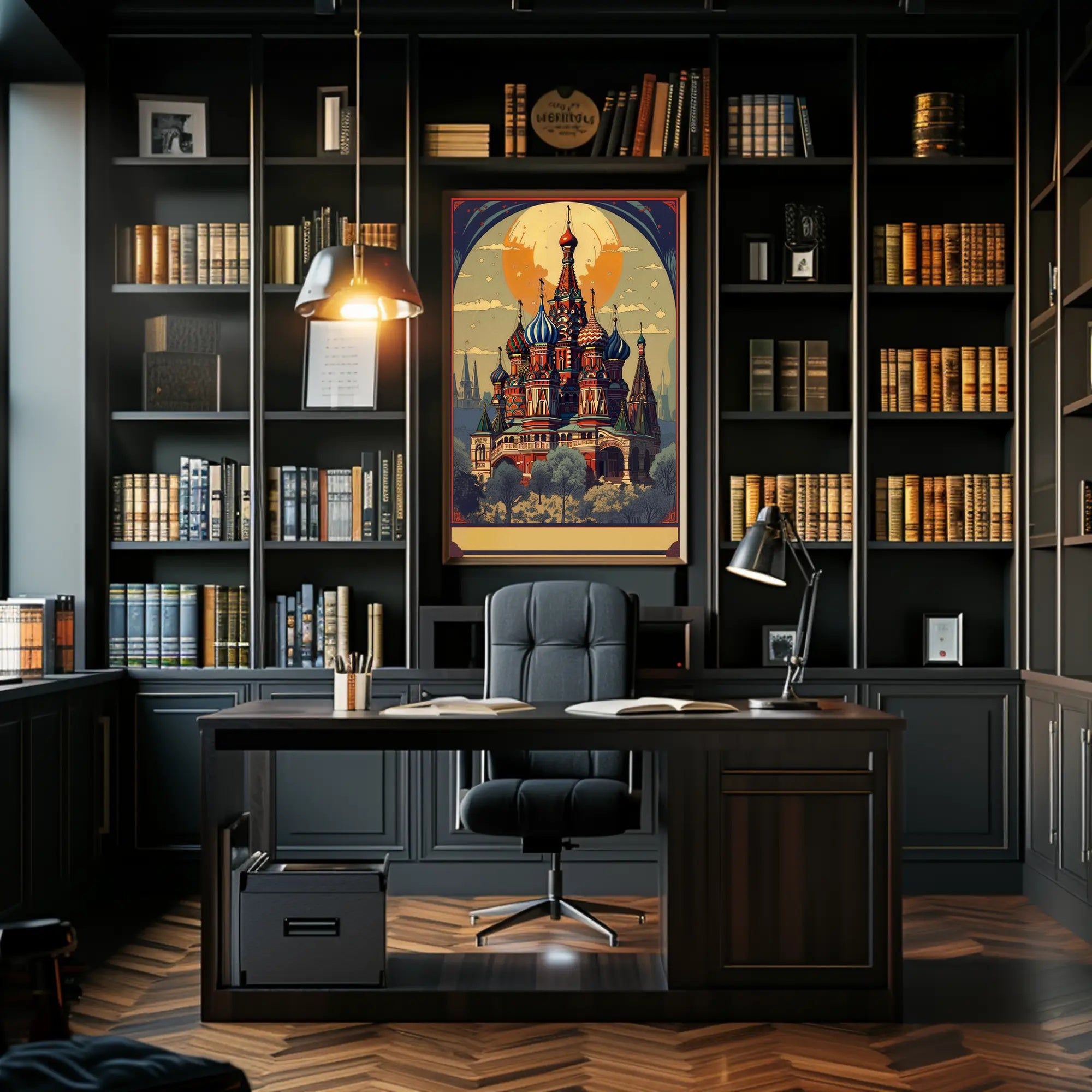 Enchanted Cathedral at Dusk Poster