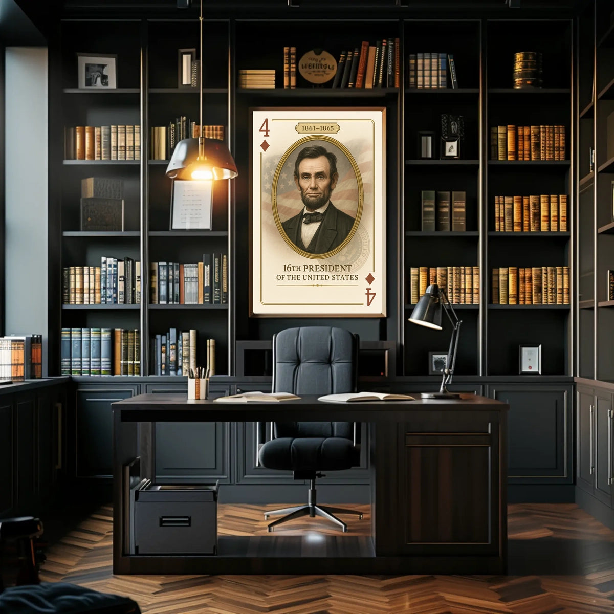 Abraham Lincoln 16th President Scenic Wall Art Poster
