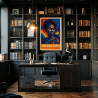 Papua New Guinea Cultural Mosaic Poster