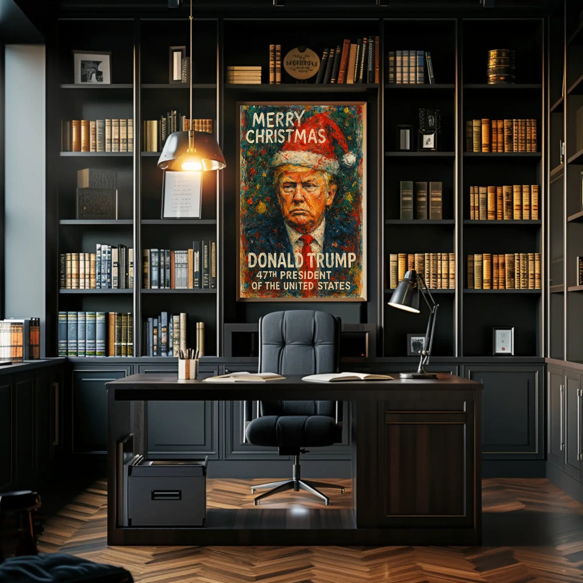 Donald Trump Merry Christmas Presidential Poster