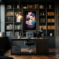 Cuddle Of Kittens Poster