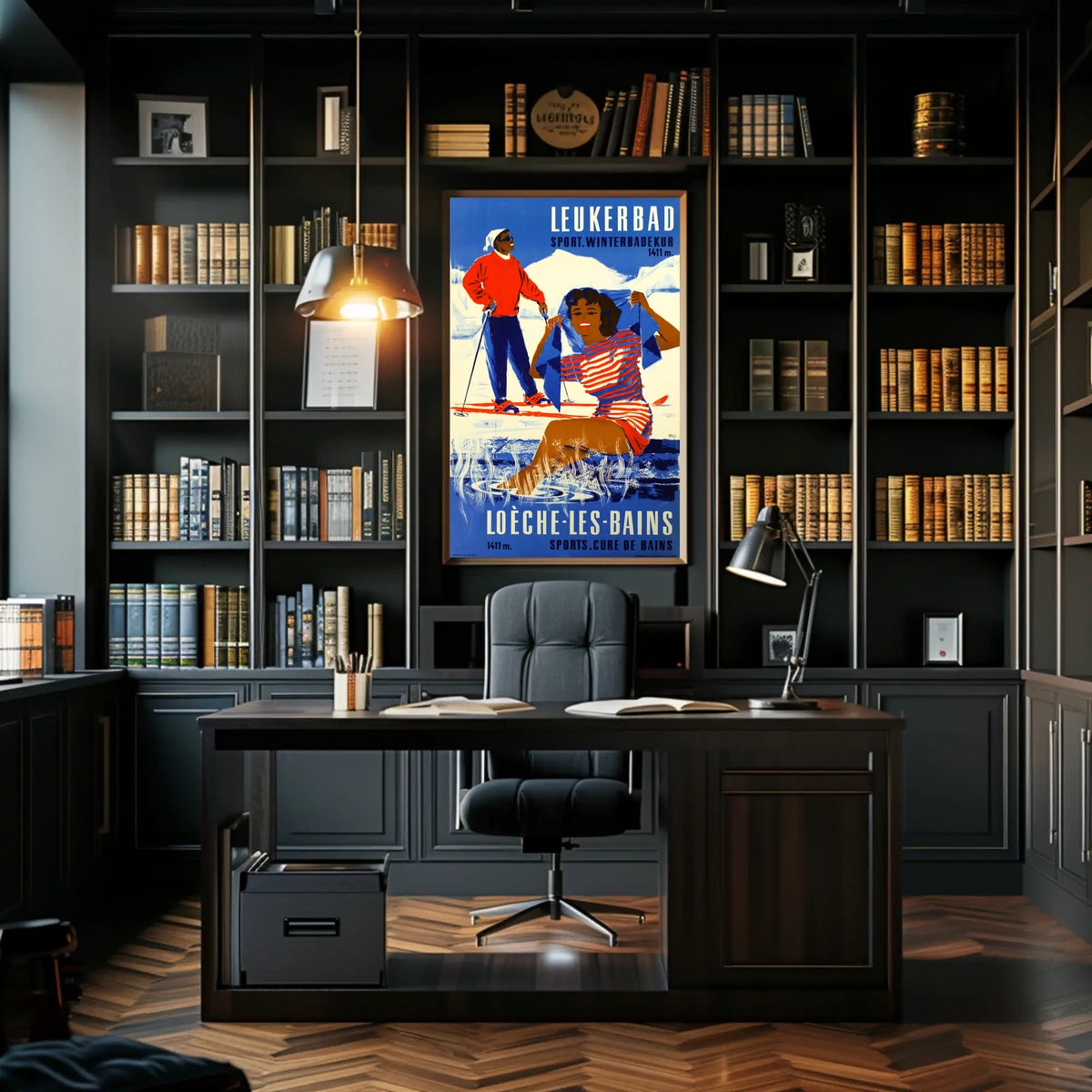 Leukerbad Winter Sports And Spa Poster